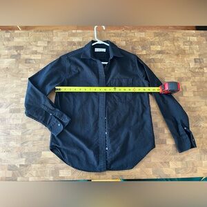 Everlane Oxford Style Button Down Shirt in Black, Women’s Size 00